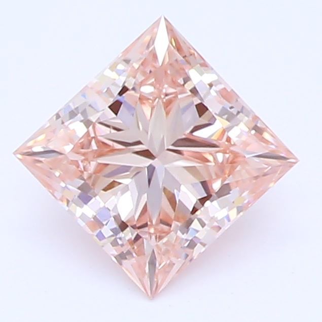 0.56 CT Fancy Orangey Pink PRINCESS
