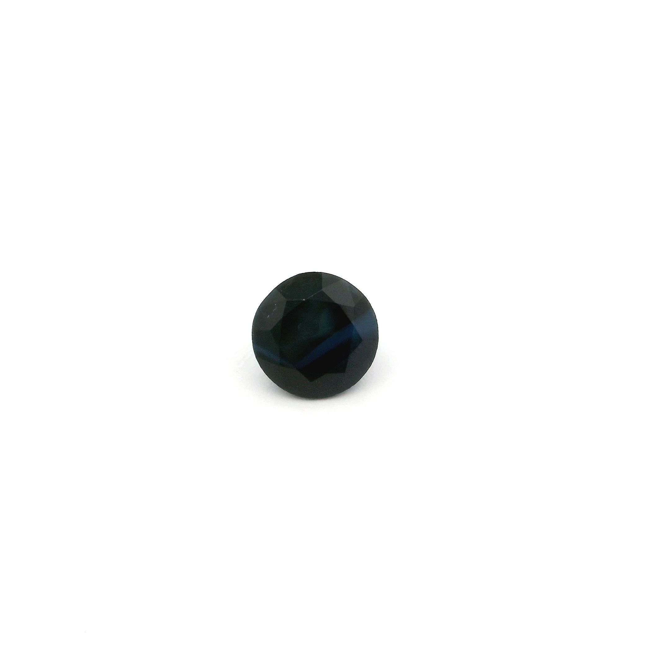 SAPPHIRE FACETED 0.62ct BLUE deep SI CAMBODIA HEATED