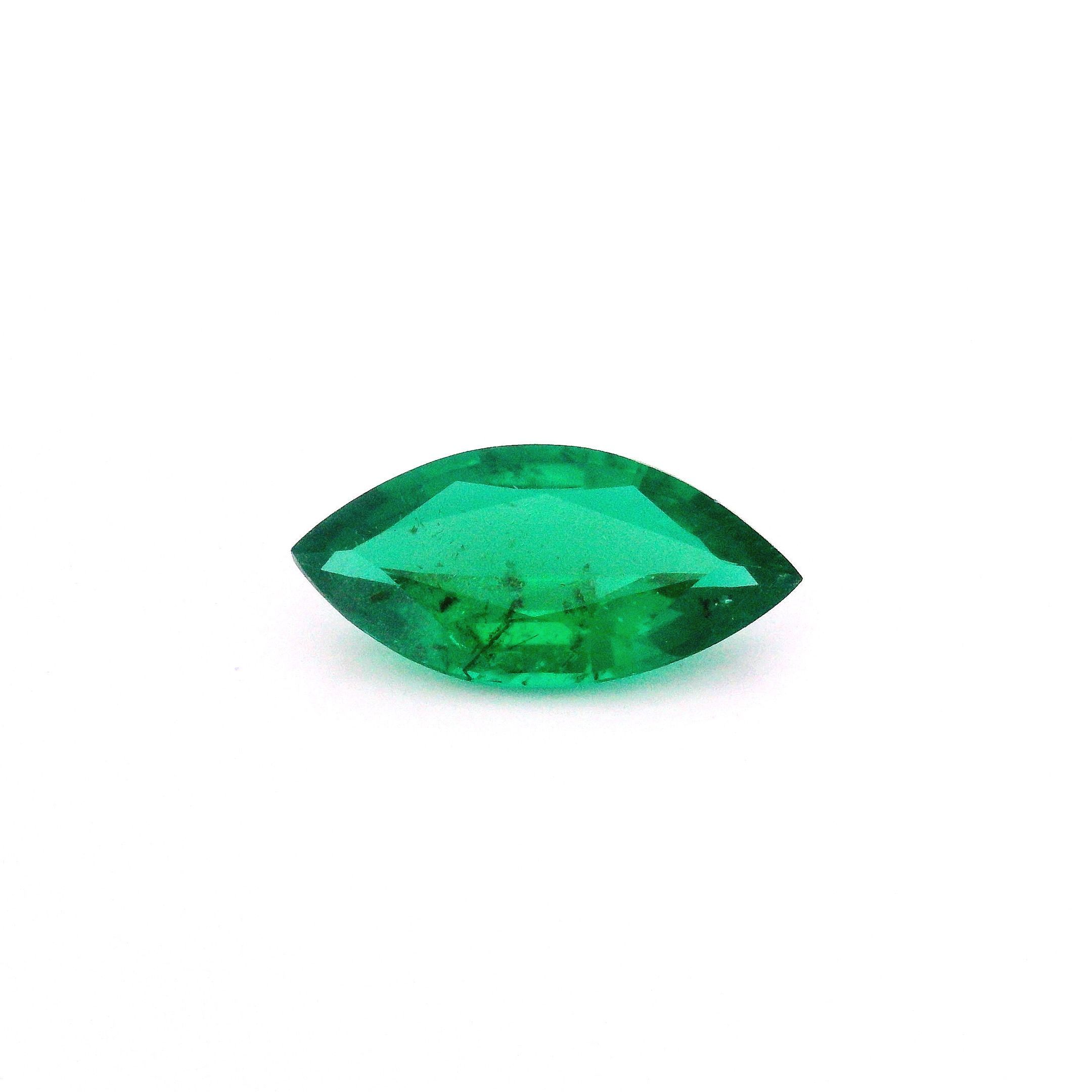 Szmaragd 1,20 ct, zielony, szlif markiza