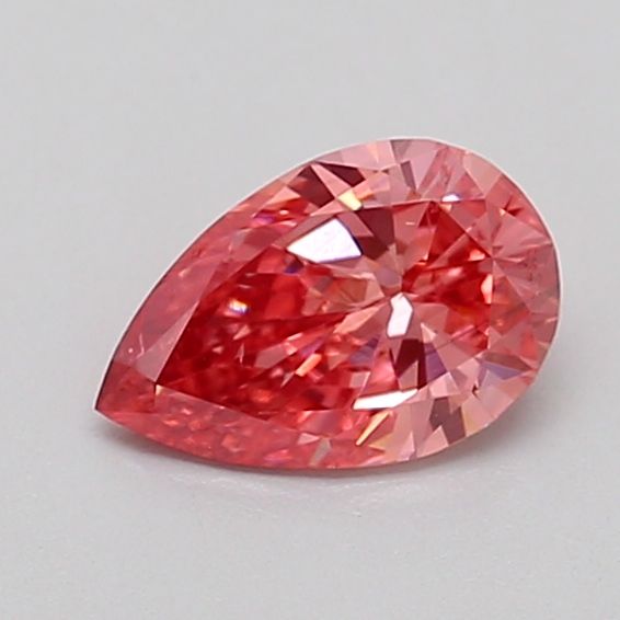 0.6 CT Fancy Vivid Purplish Pink PEAR