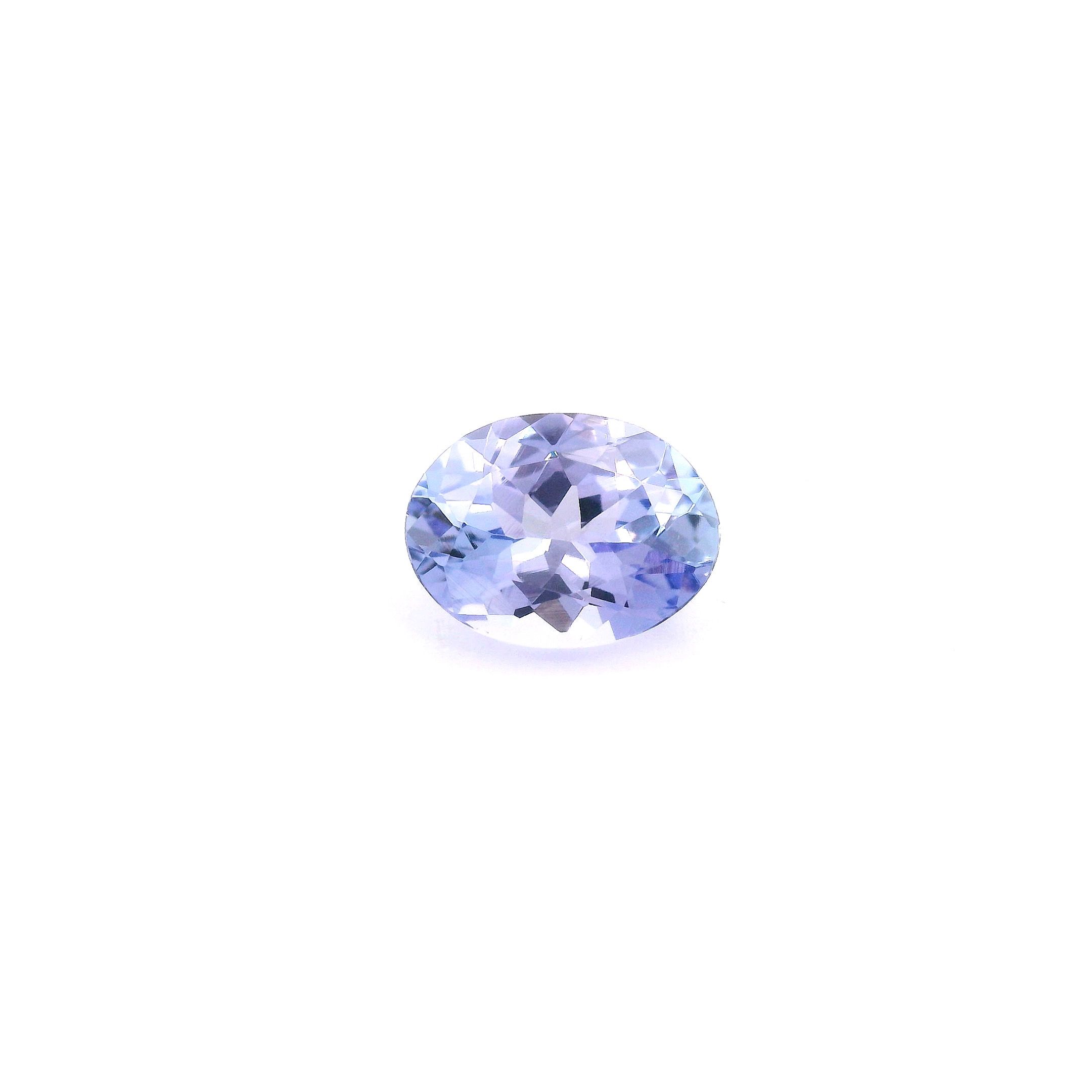 Tanzanit 1,32 ct, niebieski, szlif owalny