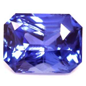 Szafir 1,15 ct, niebieski, szlif szmaragdowy
