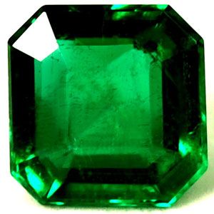 Szmaragd 1,06 ct, zielony, szlif szmaragdowy
