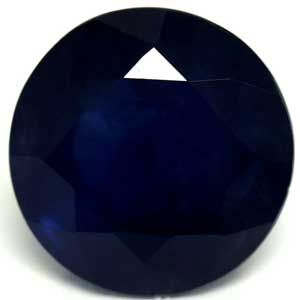 Szafir 2,08 ct, niebieski, szlif okrągły