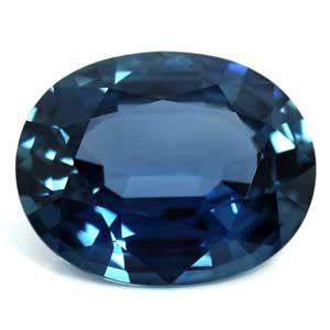 Szafir 3,91 ct, niebieski, szlif owalny