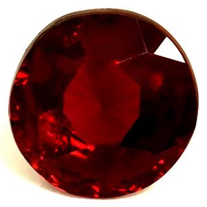 RUBY Round 0.58ct RED EC FACETED