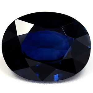 Szafir 3,17 ct, niebieski, szlif owalny