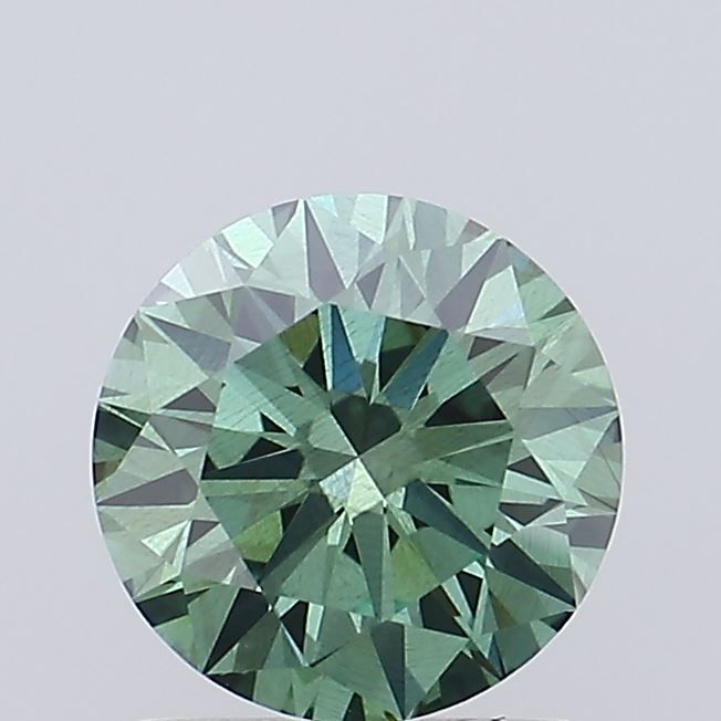 1.06 CT Fancy Vivid Green ROUND