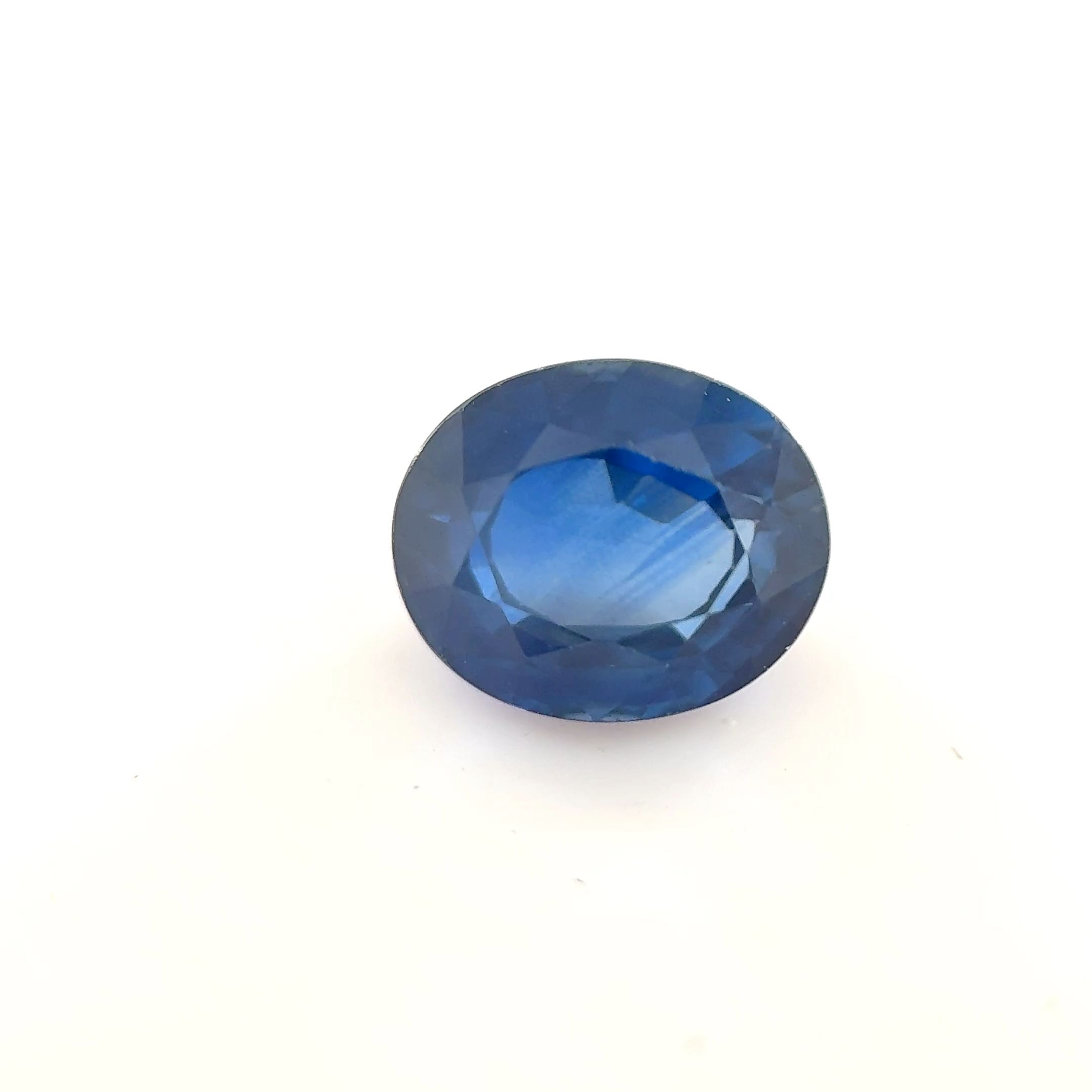 Szafir 1,41 ct, niebieski, szlif owalny