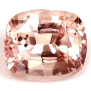 Szafir 1,14 ct, różowy, szlif cushion