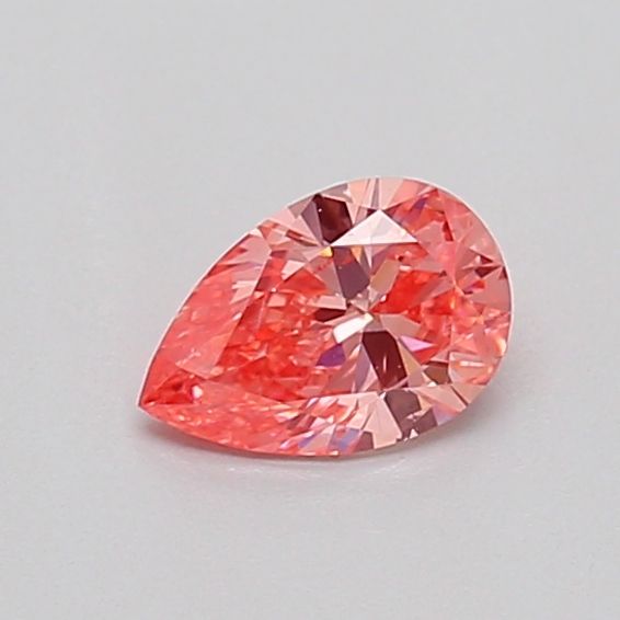 0.34 CT Fancy Intense Orangey Pink PEAR