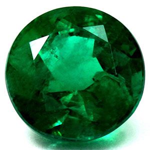 Szmaragd 1,26 ct, zielony, szlif okrągły