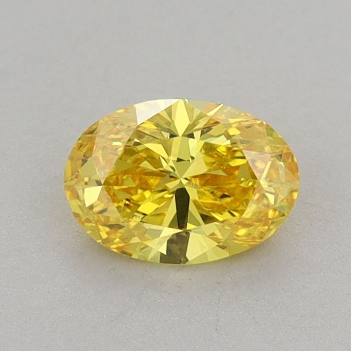 0.56 CT Fancy Vivid Yellow OVAL