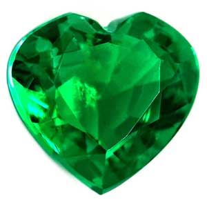 Szmaragd 1,26 ct, zielony, szlif serce