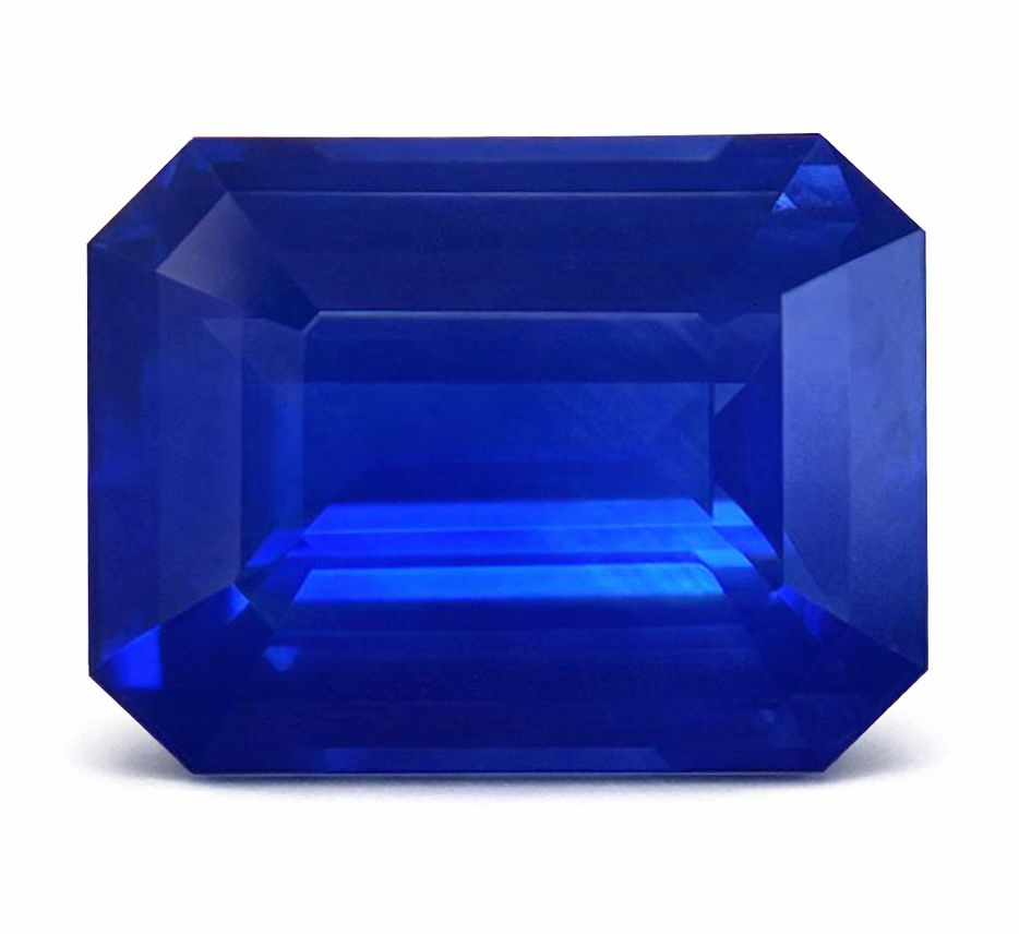 Szafir 6,01 ct, niebieski, szlif szmaragdowy