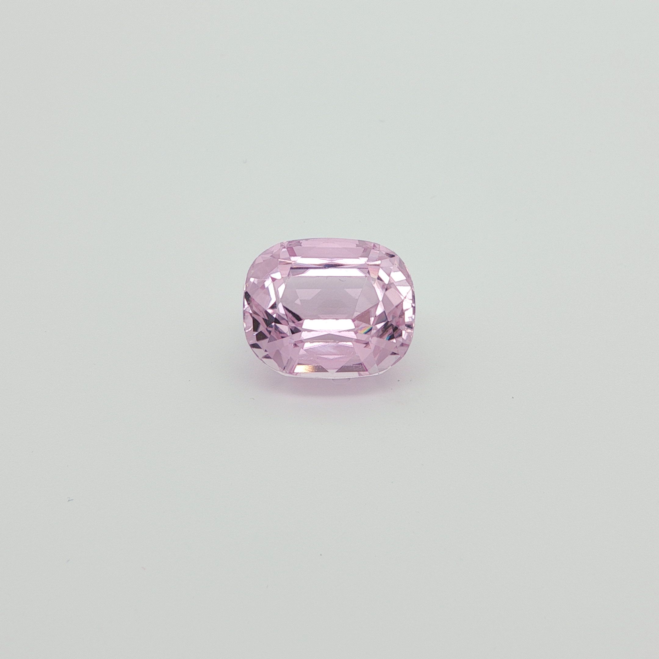 Kunzyt 13,42 ct, różowy, szlif cushion