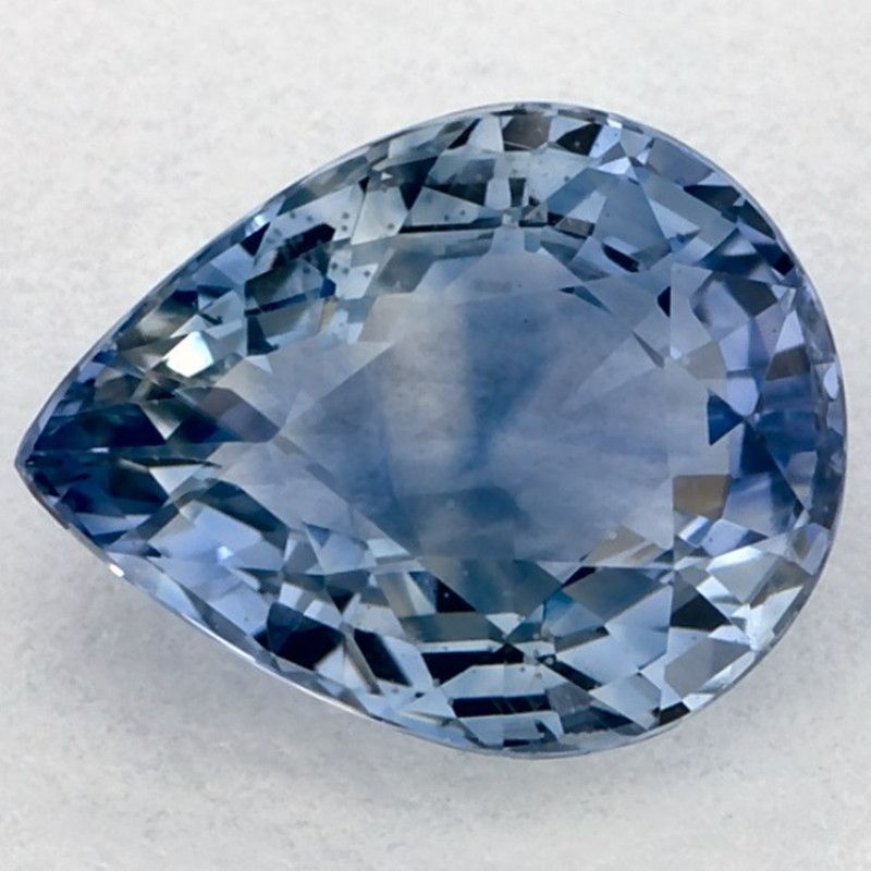 Szafir 1,71 ct, niebieski, szlif gruszka