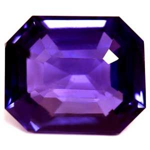 Szafir 1,74 ct, purpurowy, szlif szmaragdowy