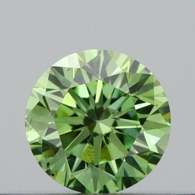 0.23 CT Fancy Vivid Green ROUND