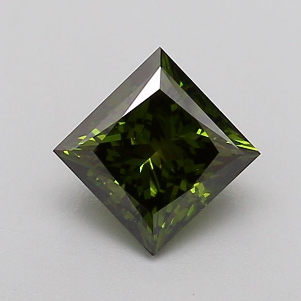 1.06 CT Fancy Deep Green PRINCESS