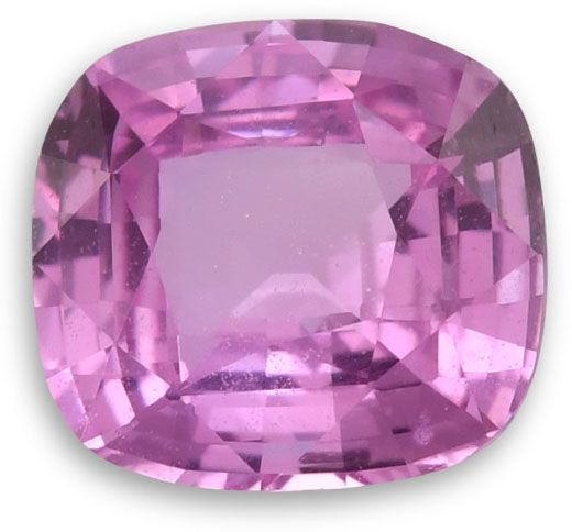 Szafir 2,08 ct, różowy, szlif cushion