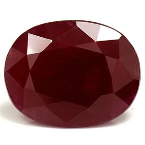 Rubin 6,23 ct, czerwony, szlif owalny