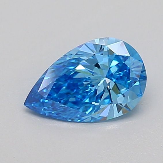 0.51 CT Fancy Intense Blue PEAR