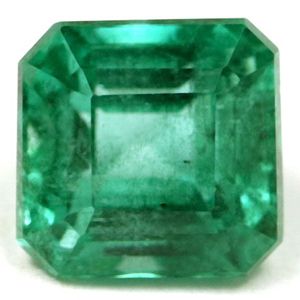 Szmaragd 1,01 ct, zielony, szlif szmaragdowy