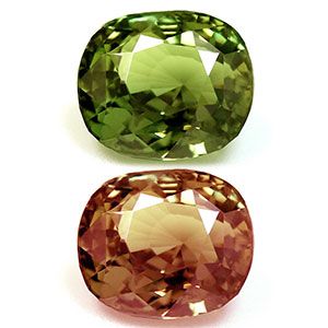 Aleksandryt 1,48 ct, zielony, szlif cushion