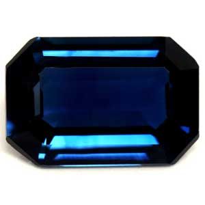 SAPPHIRE FACETED 0.56ct BLUE Intense Blue EC SRILANKA HEATED