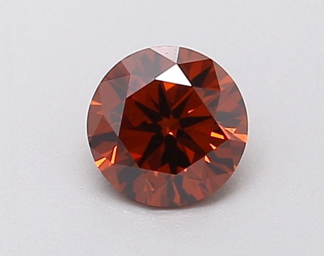 0.65 CT Fancy Vivid Orange ROUND