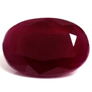 Rubin 2,30 ct, czerwony, szlif owalny