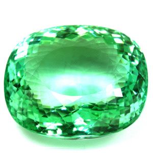 Turmalin 66,25 ct, zielony, szlif cushion