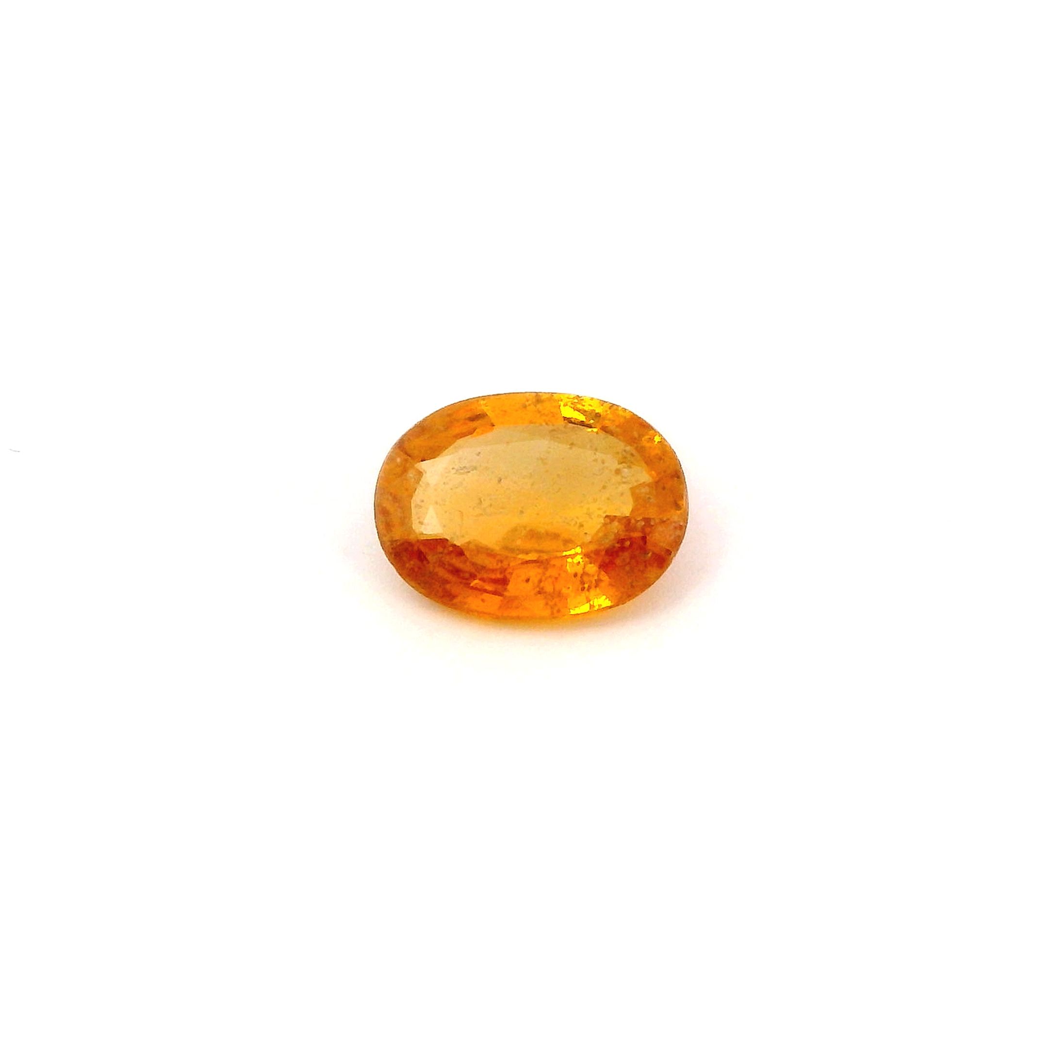 Szafir 1,52 ct, pomarańczowy, szlif owalny