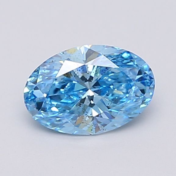 1.01 CT Fancy Intense Blue OVAL