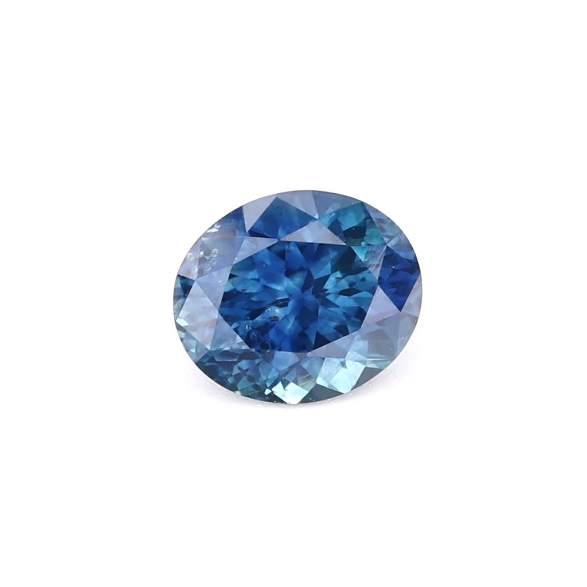 SAPPHIRE FACETED 0.86ct GREEN Blue Green EC UNITEDSTATES HEATED
