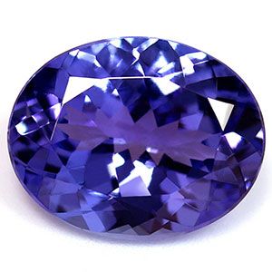 Tanzanit 2,21 ct, niebieski, szlif owalny