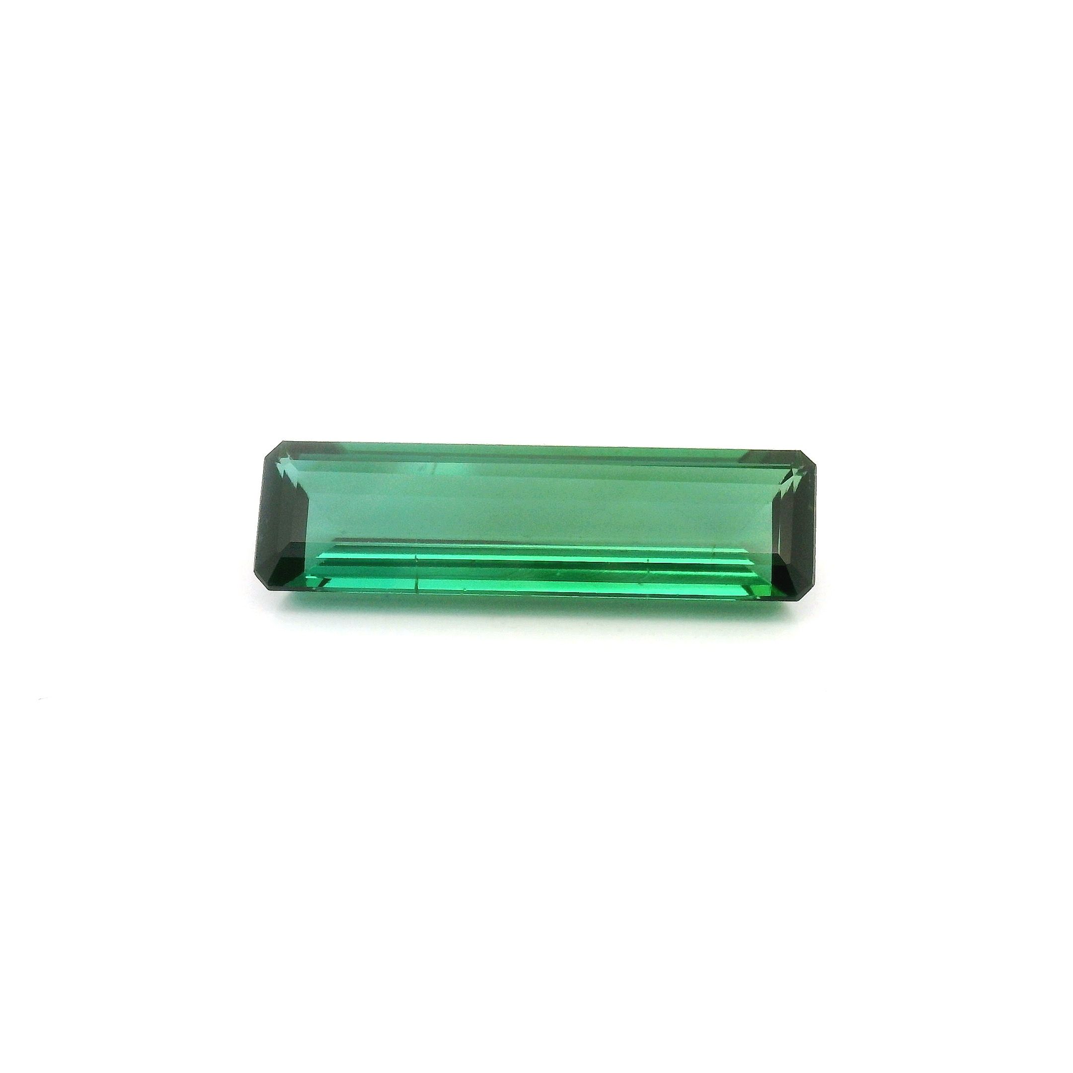 Turmalin 6,46 ct, zielony, szlif ośmiokątny