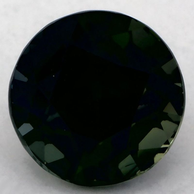 Szafir 2,06 ct, zielony, szlif okrągły