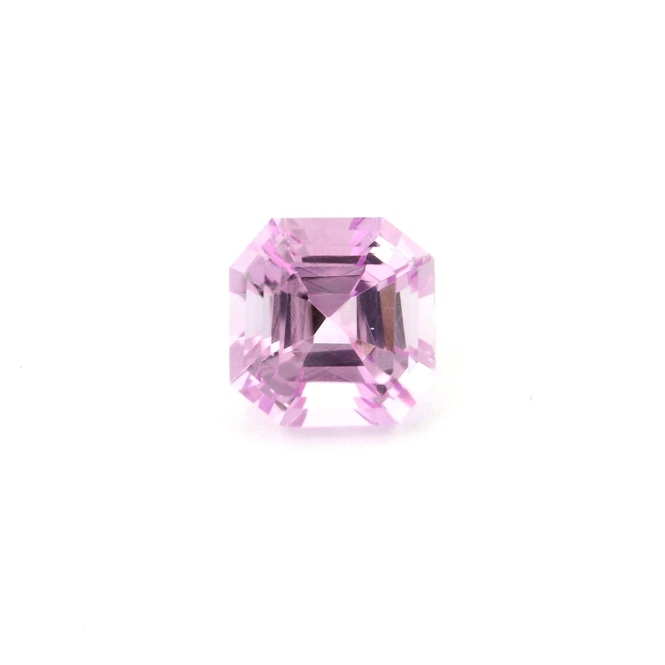 Kunzyt 4,27 ct, różowy, szlif ośmiokątny