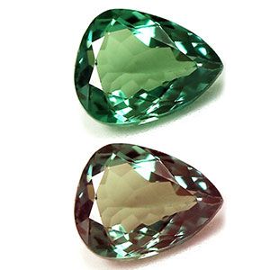 ALEXANDRITE FACETED 0.61ct GREEN Blue Green to Purple EC INDIA NONE