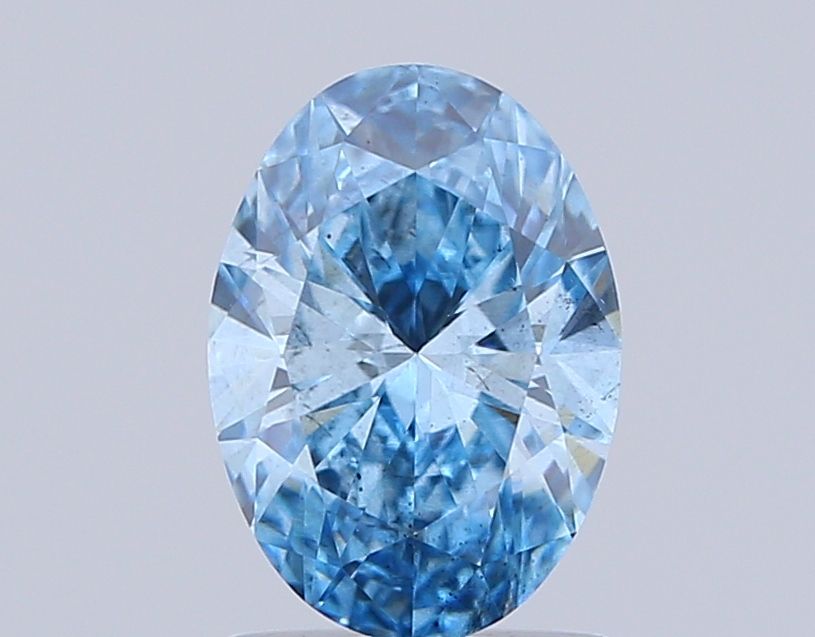 1.15 CT Fancy Vivid Blue OVAL