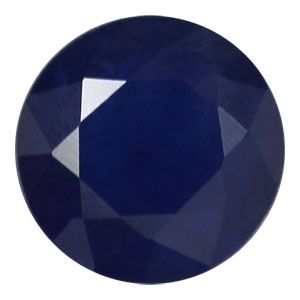 SAPPHIRE FACETED 1.62ct BLUE Deep Blue SI THAILAND HEATED