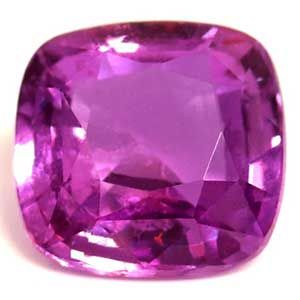 Szafir 2,12 ct, różowy, szlif cushion