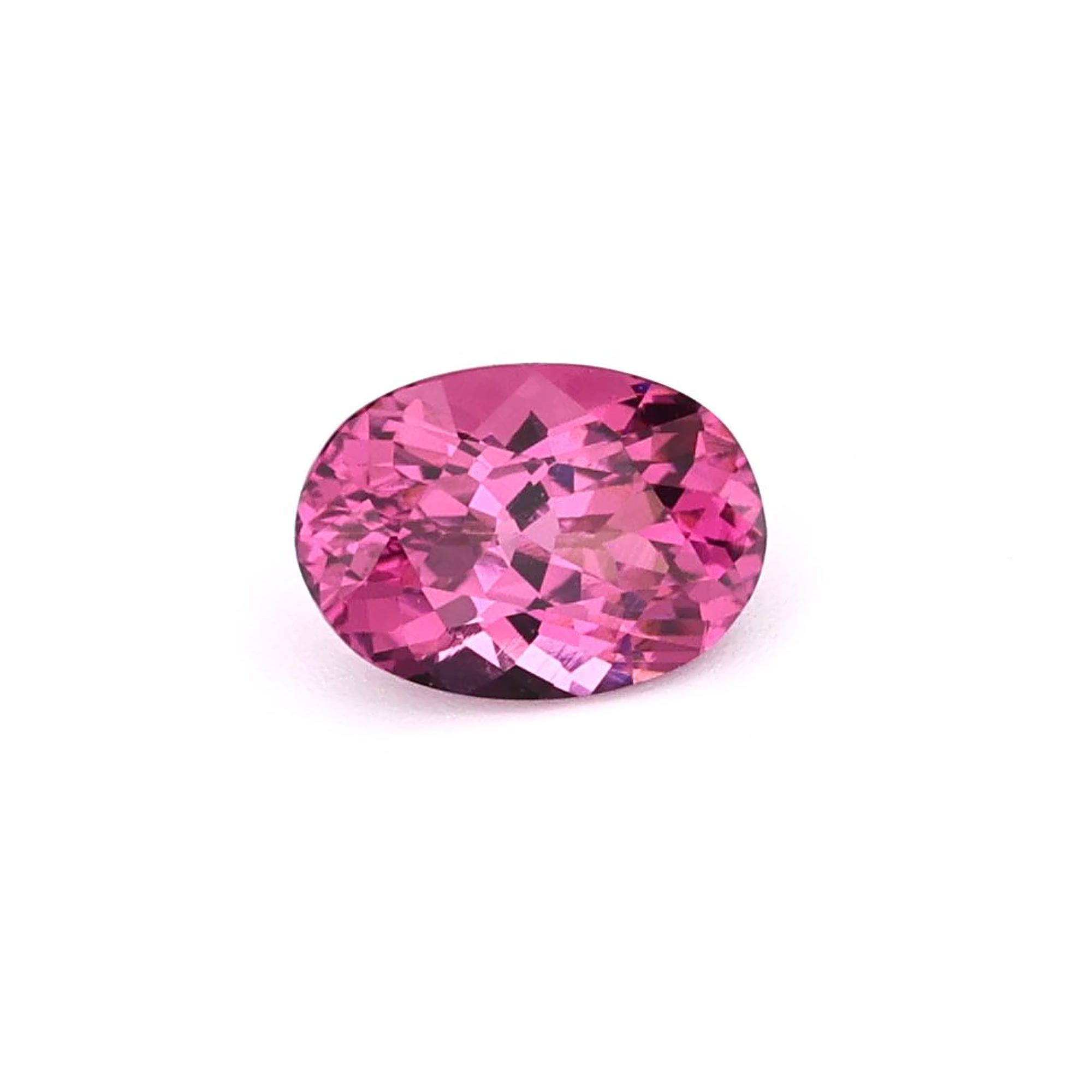 TOURMALINE FACETED 0.8ct PINK PINK EC MOZAMBIQUE HEATED