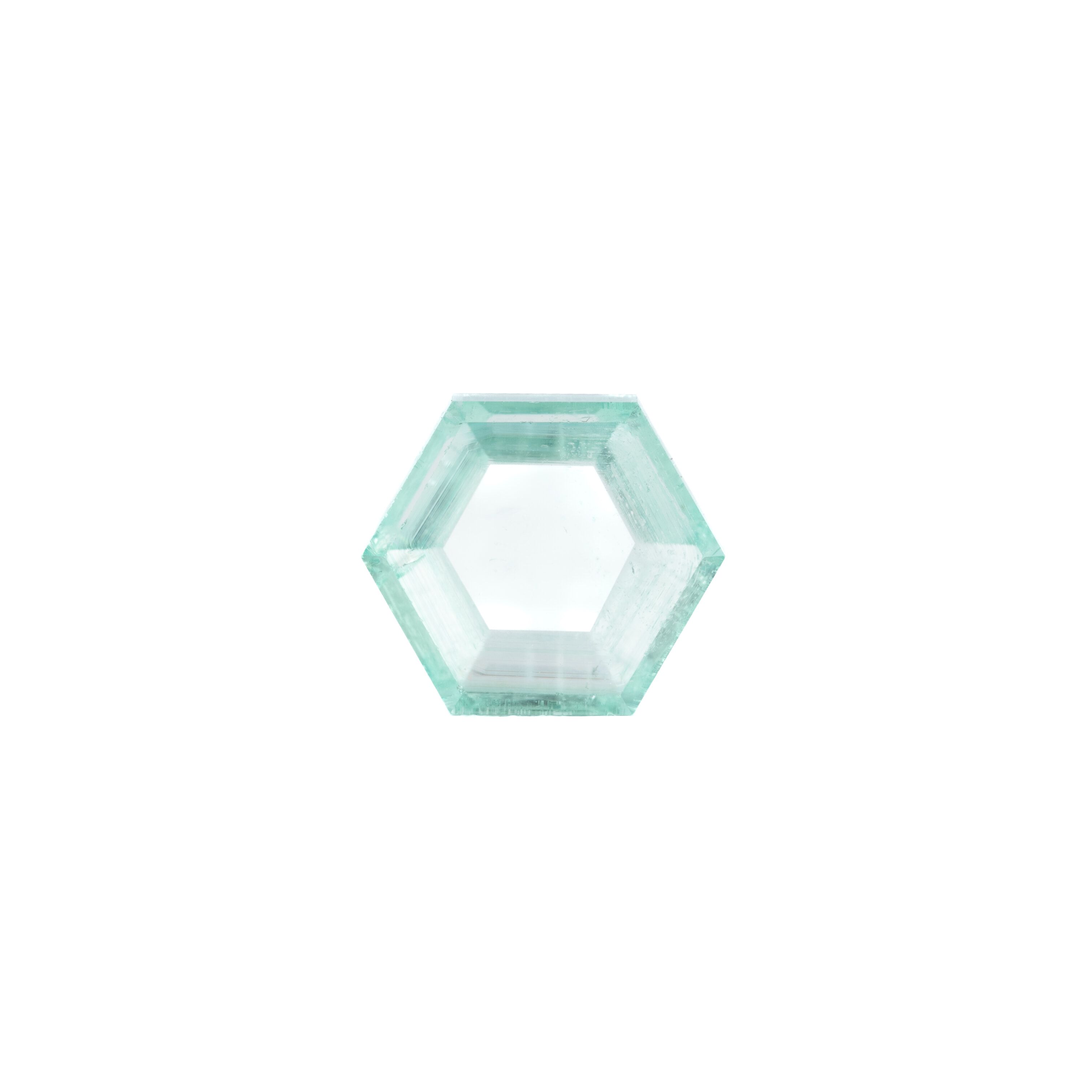 Szmaragd 1,03 ct, zielony, szlif sześciokątny