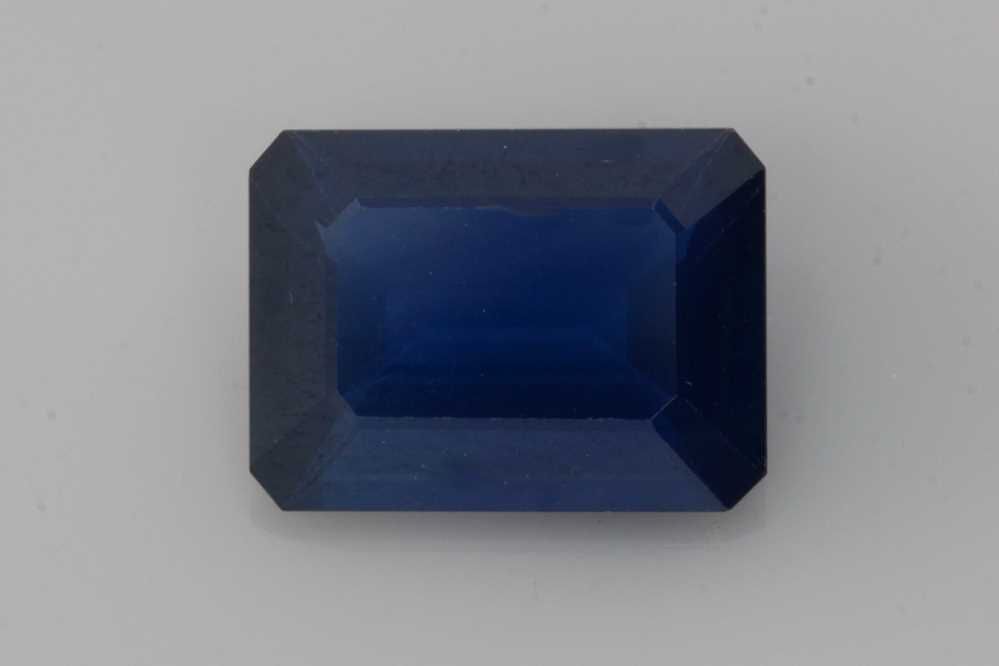 Szafir 3,45 ct, niebieski, szlif szmaragdowy