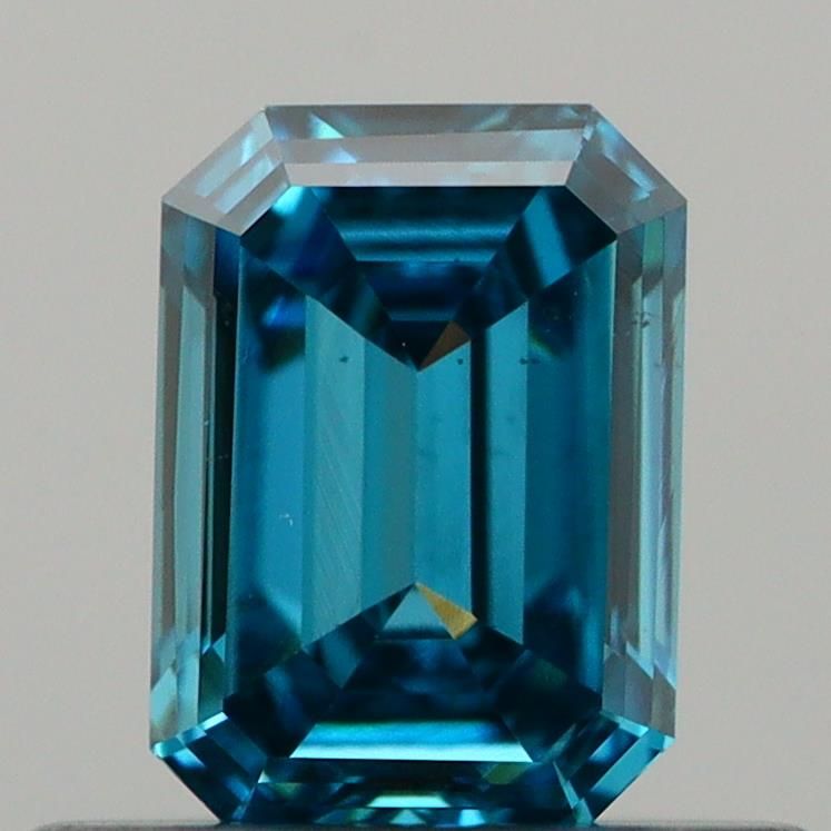 0.53 CT Fancy Vivid Blue EMERALD