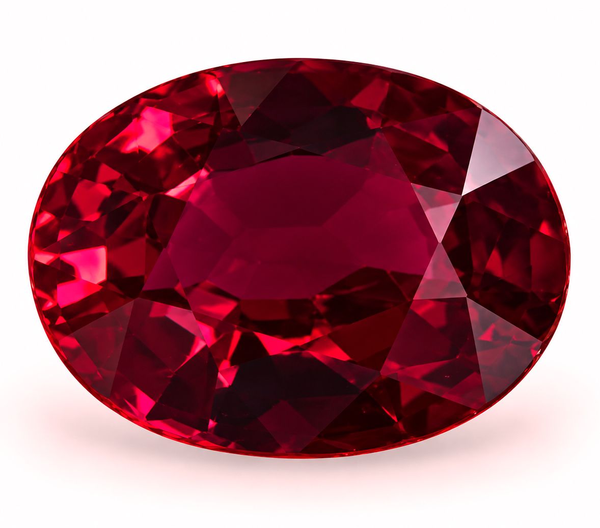 Rubin 2,13 ct, czerwony, szlif owalny