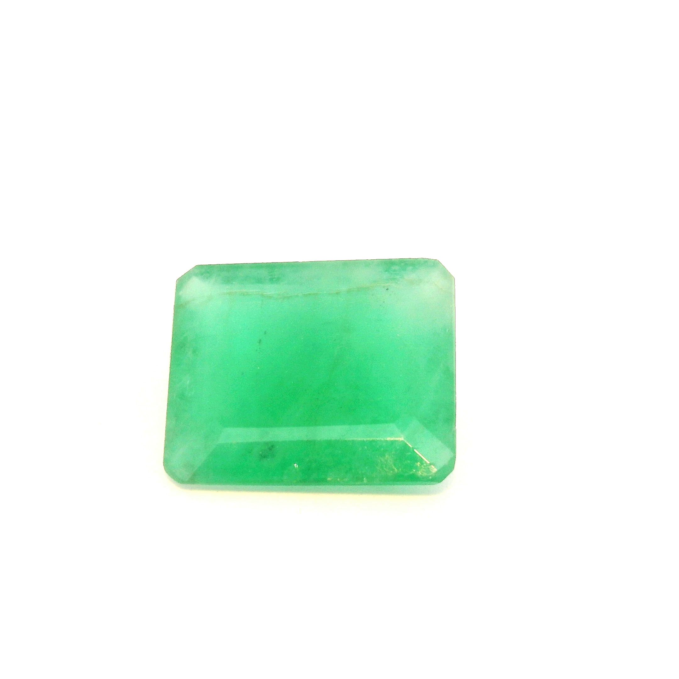 Szmaragd 3,76 ct, zielony, szlif ośmiokątny
